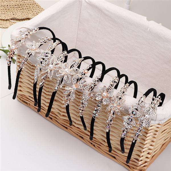 Bulk Jewelry Wholesale Bejeweled Shining crown diamond Headband Wholesale JDC-HD-e001 Wholesale factory from China YIWU China