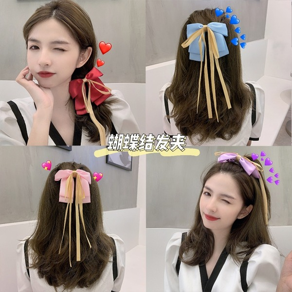 Bulk Jewelry Wholesale big bow tassel ribbon fairy hairpin JDC-HD-bd011 Wholesale factory from China YIWU China