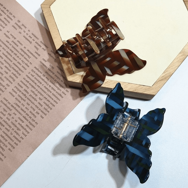 Wholesale Black Acetate Sheet Butterfly Hair Clip JDC-HC-YaoX020 Hair Clips 姚萱 Wholesale Jewelry JoyasDeChina Joyas De China