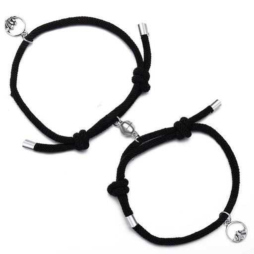 Bulk Jewelry Wholesale black alloy pledge of eternal love artificial leather bracelet JDC-BT-F394 Wholesale factory from China YIWU China