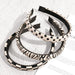 Wholesale black and white leather headband JDC-HD-PZ011 Headband 彡郰 Wholesale Jewelry JoyasDeChina Joyas De China