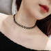 Bulk Jewelry Wholesale black crystal crystal pearl necklace JDC-NE-BY039 Wholesale factory from China YIWU China