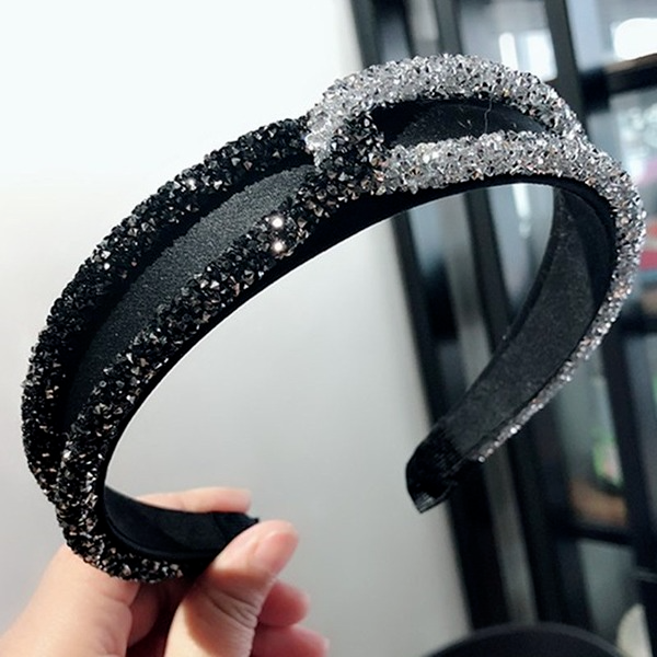 Bulk Jewelry Wholesale black crystal super flash headband JDC-HD-O103 Wholesale factory from China YIWU China