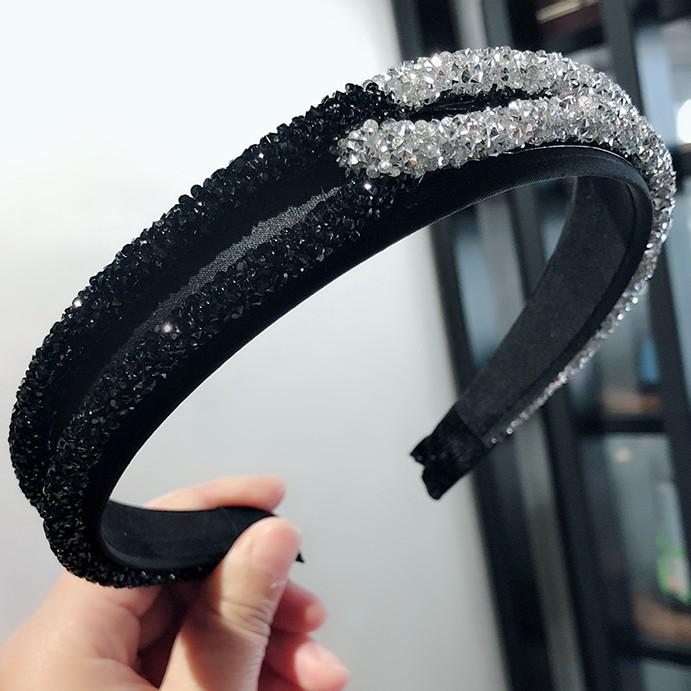 Bulk Jewelry Wholesale black crystal super flash headband JDC-HD-O103 Wholesale factory from China YIWU China