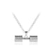 Wholesale black dumbbell alloy necklace JDC-NE-LangT011 Necklaces 阆天 2 Wholesale Jewelry JoyasDeChina Joyas De China