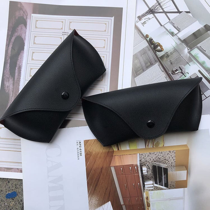Wholesale black leather glasses case JDC-SG-JinF027 Sunglasses 季丰 Wholesale Jewelry JoyasDeChina Joyas De China