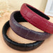 Wholesale black leather hairband JDC-HD-O346 Headband 潮炫 Wholesale Jewelry JoyasDeChina Joyas De China