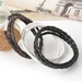 Bulk Jewelry Wholesale black leather men's multilayer braided twist bracelet JDC-BT-D496 Wholesale factory from China YIWU China