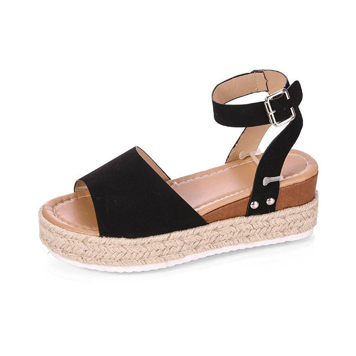 Bulk Jewelry Wholesale black PU leopard sandals women JDC-SD-GSMD001 Wholesale factory from China YIWU China