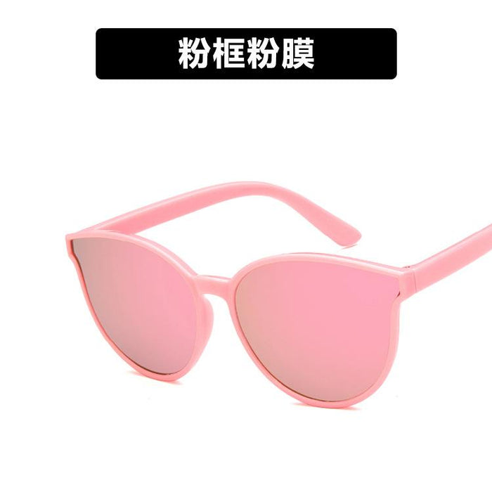 Bulk Jewelry Wholesale black resin children's sunglasses round frame JDC-SG-KD006 Wholesale factory from China YIWU China