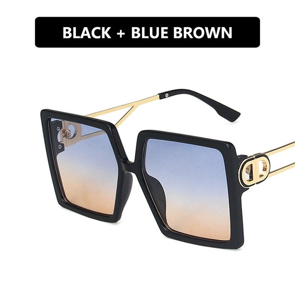 Bulk Jewelry Wholesale black resin hollow large frame sunglasses JDC-SG-KD014 Wholesale factory from China YIWU China