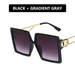 Bulk Jewelry Wholesale black resin hollow large frame sunglasses JDC-SG-KD014 Wholesale factory from China YIWU China