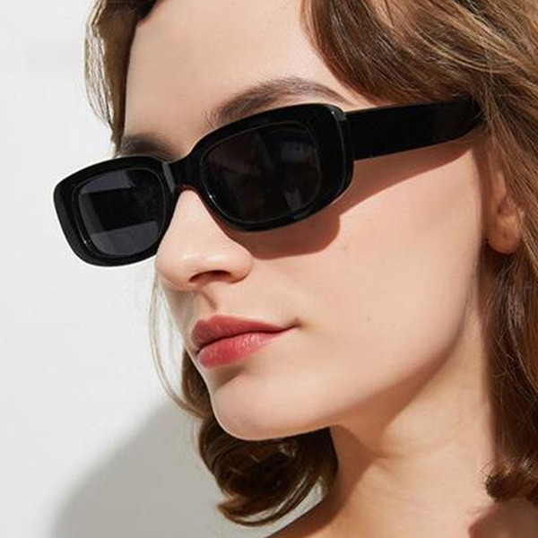 Bulk Jewelry Wholesale black resin small frame sunglasses simple square JDC-SG-KD003 Wholesale factory from China YIWU China