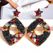 Wholesale black rhinestone beaded earrings JDC-ES-SK081 Earrings 深刻 Wholesale Jewelry JoyasDeChina Joyas De China