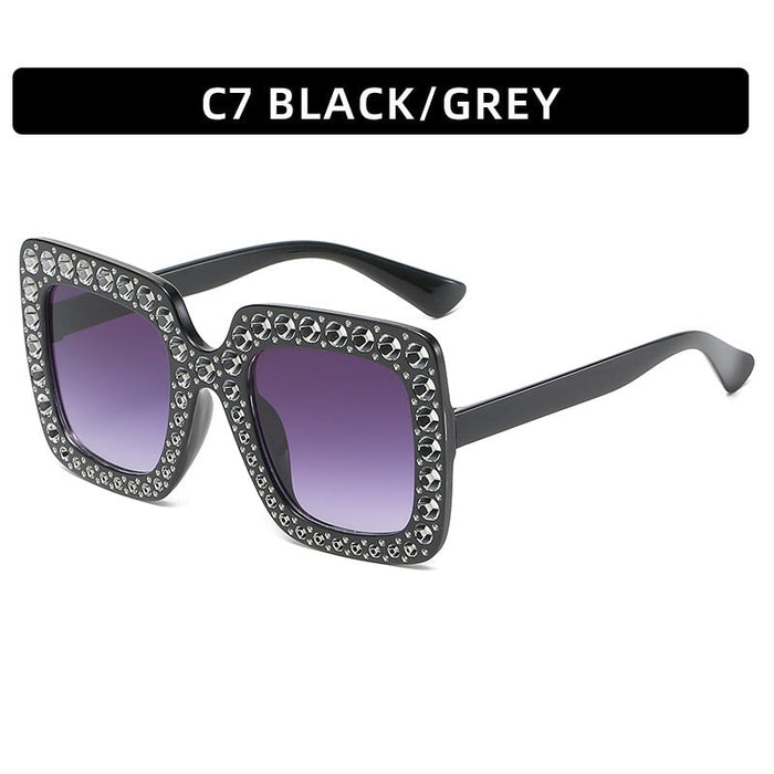 Wholesale black rhinestone sunglasses JDC-SG-XIa006 Sunglasses 锡安 Wholesale Jewelry JoyasDeChina Joyas De China