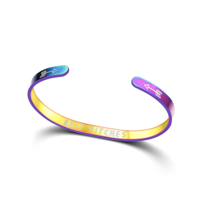 Wholesale black stainless steel bracelet JDC-BT-DingC003 Bracelets 顶潮 Seven colors Wholesale Jewelry JoyasDeChina Joyas De China