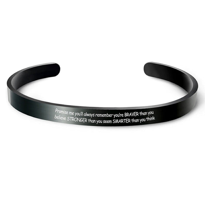 Wholesale Black Stainless Steel Graduation Season Bracelet JDC-BT-GangGu004 Bracelet 钢古 Wholesale Jewelry JoyasDeChina Joyas De China