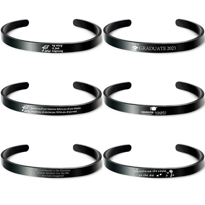 Wholesale Black Stainless Steel Graduation Season Bracelet JDC-BT-GangGu004 Bracelet 钢古 Wholesale Jewelry JoyasDeChina Joyas De China
