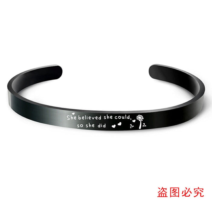 Wholesale Black Stainless Steel Graduation Season Bracelet JDC-BT-GangGu004 Bracelet 钢古 Wholesale Jewelry JoyasDeChina Joyas De China