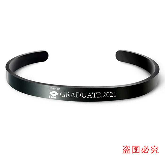 Wholesale Black Stainless Steel Graduation Season Bracelet JDC-BT-GangGu004 Bracelet 钢古 S00037 Wholesale Jewelry JoyasDeChina Joyas De China