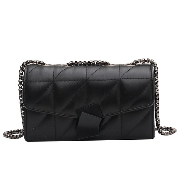 Wholesale Black Synthetic Leather Shoulder Bag JDC-SD-JiaQ100 Shoulder Bags 家庆 Wholesale Jewelry JoyasDeChina Joyas De China