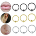 Wholesale black titanium nose ring piercing jewelry MOQ≥2 JDC-ES-Chengy008 Piercings 辰亚 Wholesale Jewelry JoyasDeChina Joyas De China