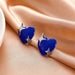 Wholesale blue alloy earrings JDC-ES-D759 Earrings 晴雯 Wholesale Jewelry JoyasDeChina Joyas De China