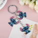 Wholesale blue alloy key chain JDC-KC-AW017 Keychains 艾文 G-1288 Wholesale Jewelry JoyasDeChina Joyas De China