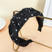 Wholesale blue cloth hairband JDC-HD-O364 Headband 潮炫 black Wholesale Jewelry JoyasDeChina Joyas De China