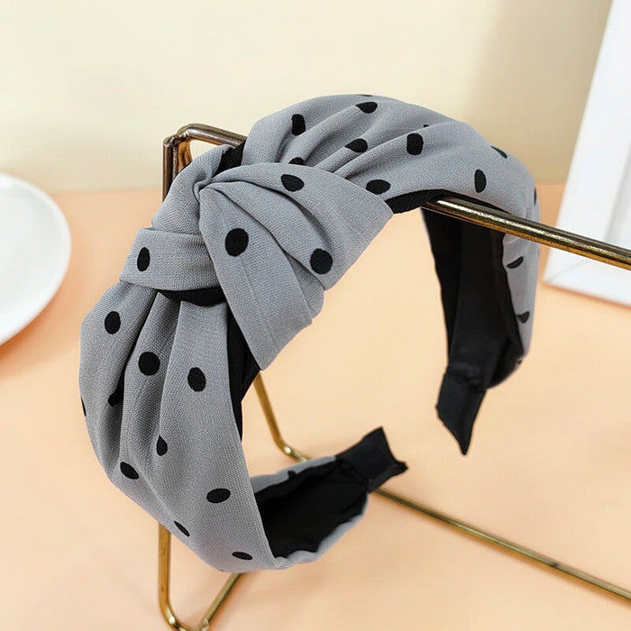 Wholesale blue cloth hairband JDC-HD-O364 Headband 潮炫 gray Wholesale Jewelry JoyasDeChina Joyas De China