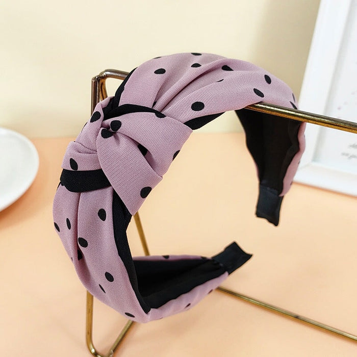 Wholesale blue cloth hairband JDC-HD-O364 Headband 潮炫 Pink Wholesale Jewelry JoyasDeChina Joyas De China