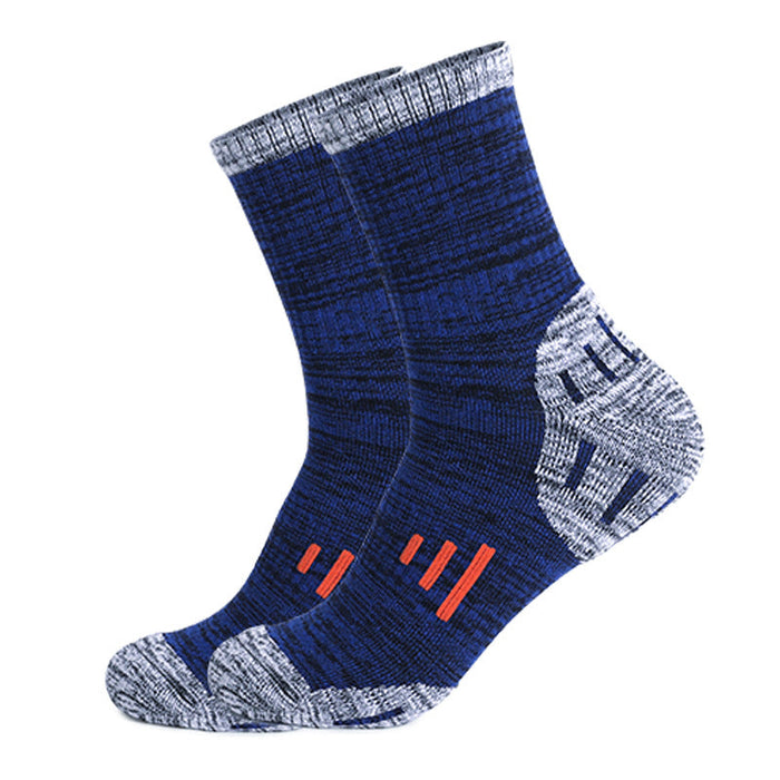 Wholesale blue cotton running socks JDC-SK-LZL053 Sock 两只狼 Cailan M(39-42) Wholesale Jewelry JoyasDeChina Joyas De China