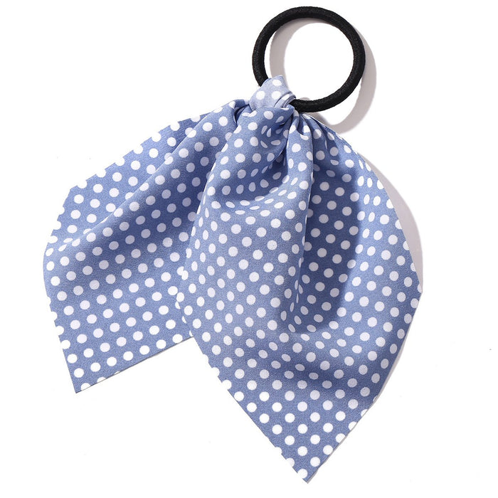 Bulk Jewelry Wholesale blue creative retro French romantic small floral pure color hair rope JDC-HS-F312 Wholesale factory from China YIWU China