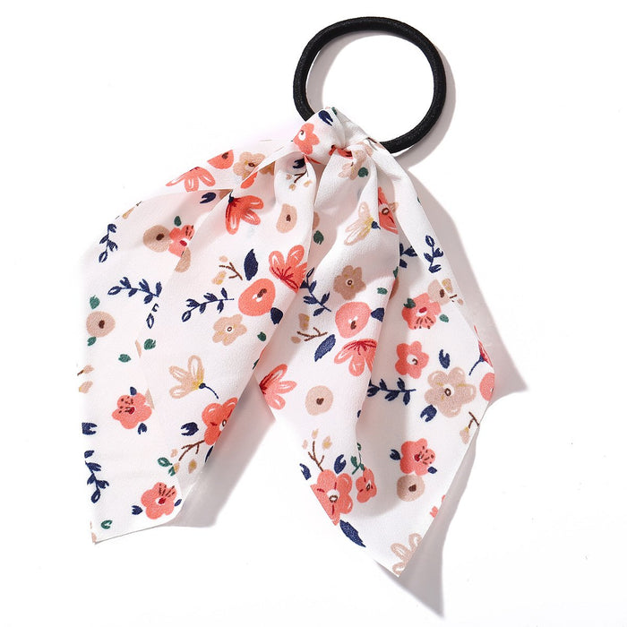 Bulk Jewelry Wholesale blue creative retro French romantic small floral pure color hair rope JDC-HS-F312 Wholesale factory from China YIWU China