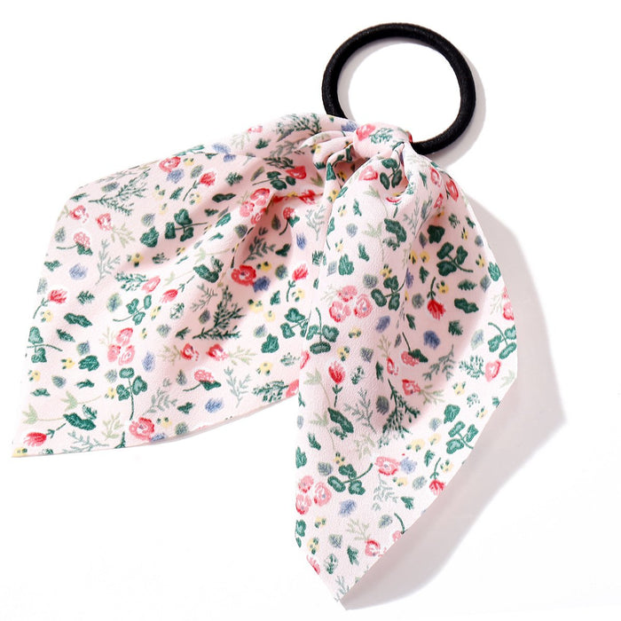 Bulk Jewelry Wholesale blue creative retro French romantic small floral pure color hair rope JDC-HS-F312 Wholesale factory from China YIWU China