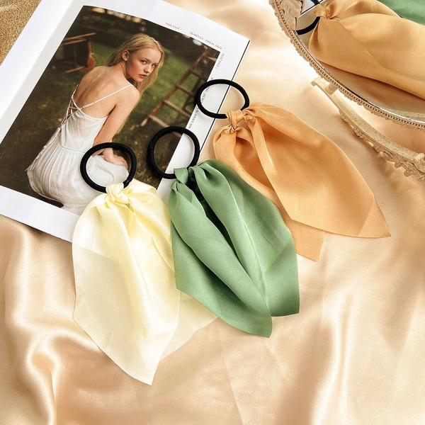 Bulk Jewelry Wholesale blue creative retro French romantic small floral pure color hair rope JDC-HS-F312 Wholesale factory from China YIWU China