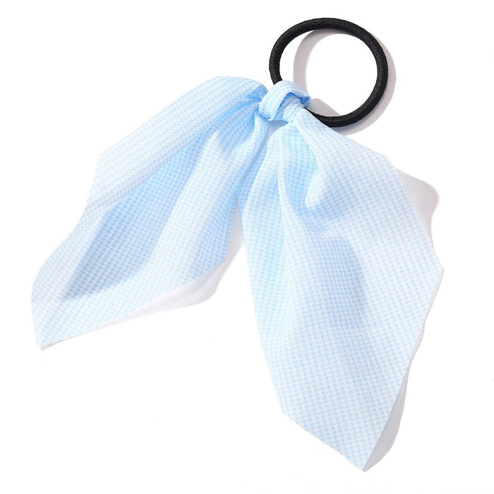 Bulk Jewelry Wholesale blue creative retro French romantic small floral pure color hair rope JDC-HS-F312 Wholesale factory from China YIWU China