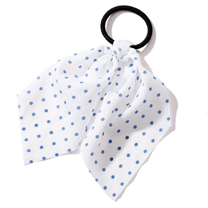 Bulk Jewelry Wholesale blue creative retro French romantic small floral pure color hair rope JDC-HS-F312 Wholesale factory from China YIWU China