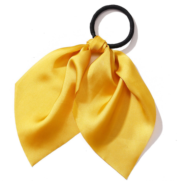 Bulk Jewelry Wholesale blue creative retro French romantic small floral pure color hair rope JDC-HS-F312 Wholesale factory from China YIWU China