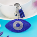 Wholesale blue flannel eye keychain JDC-KC-KunHe003 Keychains 坤禾 Wholesale Jewelry JoyasDeChina Joyas De China