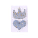 Wholesale Blue Kids Hair Clip Denim Fabric Crown Heart Hair Clip JDC-HC-GSQN035 Hair Clips 丘诺 Light blue Wholesale Jewelry JoyasDeChina Joyas De China