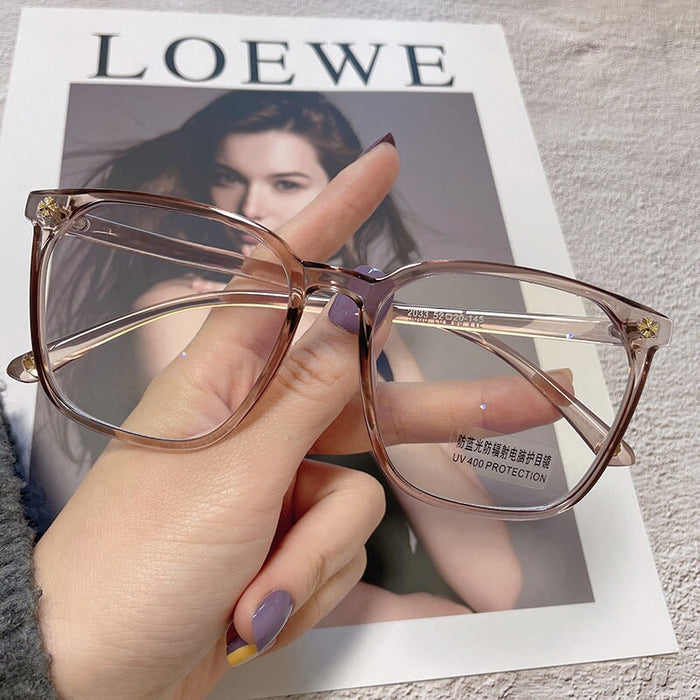 Wholesale blue light proof flat lens large frame sunglasses JDC-SG-JinF041 Sunglasses 星尚 pink Wholesale Jewelry JoyasDeChina Joyas De China