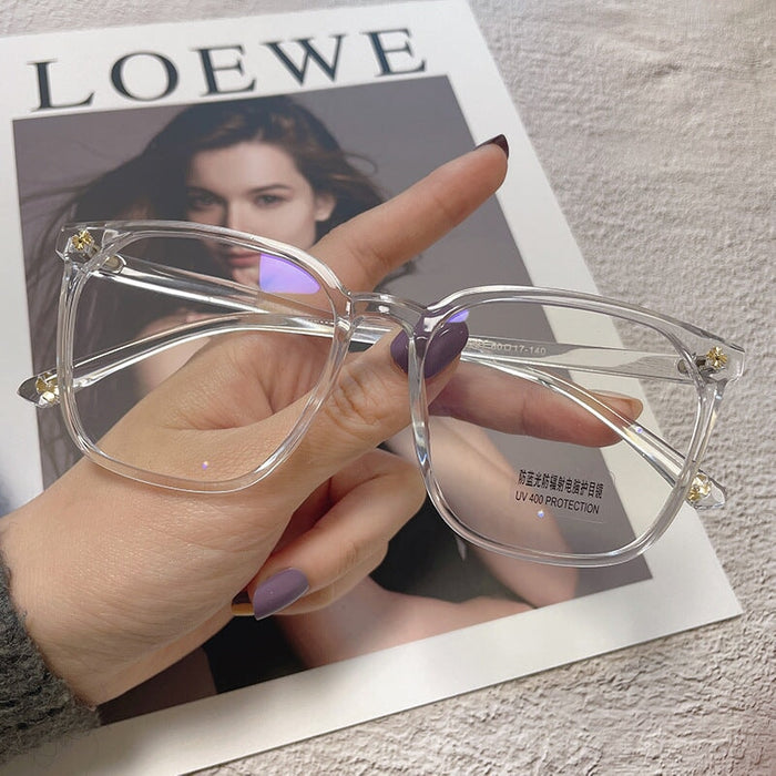 Wholesale blue light proof flat lens large frame sunglasses JDC-SG-JinF041 Sunglasses 星尚 white Wholesale Jewelry JoyasDeChina Joyas De China