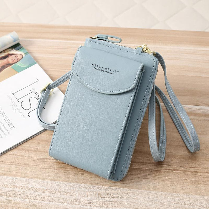 Bulk Jewelry Wholesale blue long PU one-shoulder wallet JDC-WT-lx002 Wholesale factory from China YIWU China