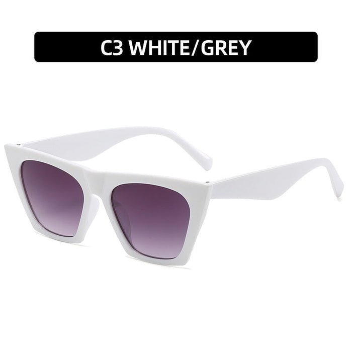 Wholesale blue pc sunglasses JDC-SG-XIa001 Sunglasses 锡安 White frame gradient gray As shown in the figure Wholesale Jewelry JoyasDeChina Joyas De China