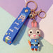 Wholesale blue pvc keychain JDC-KC-JG215 Keychains 金葛 Blue Bag Wholesale Jewelry JoyasDeChina Joyas De China