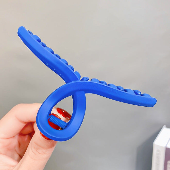 Wholesale Blue Resin Hair Clips JDC-HC-GSHX096 Hair Clips 恒曦 1# cross type Wholesale Jewelry JoyasDeChina Joyas De China