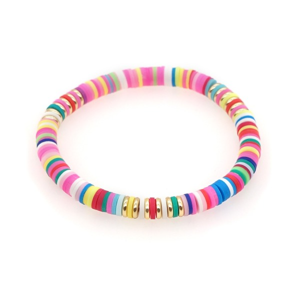 Bulk Jewelry Wholesale blue sea beach style colored soft clay bracelet JDC-gbh360 Wholesale factory from China YIWU China