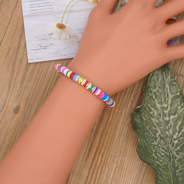 Bulk Jewelry Wholesale blue sea beach style colored soft clay bracelet JDC-gbh360 Wholesale factory from China YIWU China