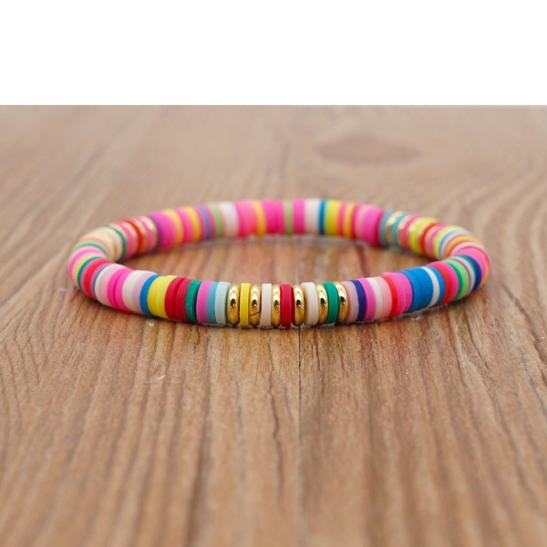 Bulk Jewelry Wholesale blue sea beach style colored soft clay bracelet JDC-gbh360 Wholesale factory from China YIWU China